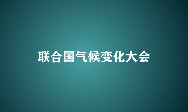 联合国气候变化大会