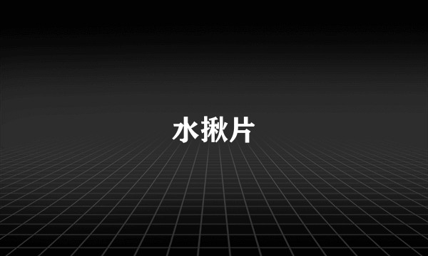 水揪片