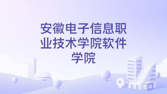 安徽电子信息职业技术学院软件学院
