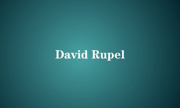 David Rupel