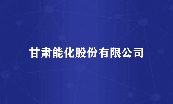 甘肃能化股份有限公司