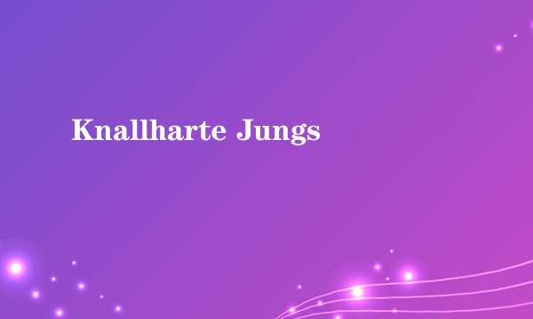 Knallharte Jungs