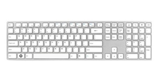 i-rocks KR6402H-WH铝合金薄型巧克力键盘