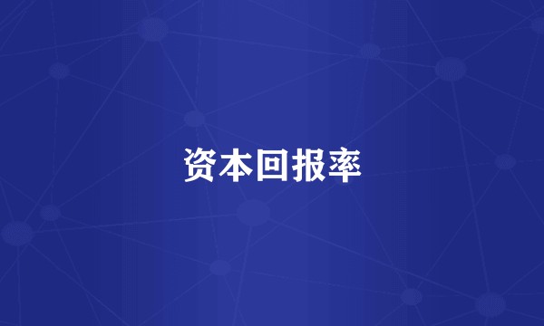 资本回报率