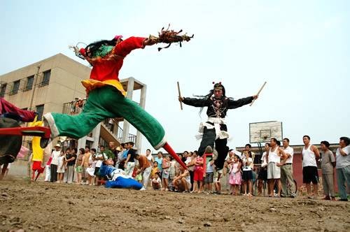 海下文武高跷