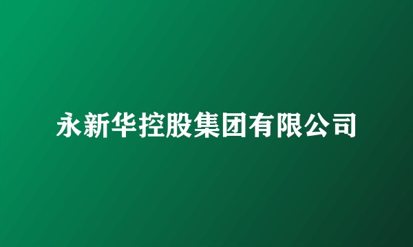 永新华控股集团有限公司