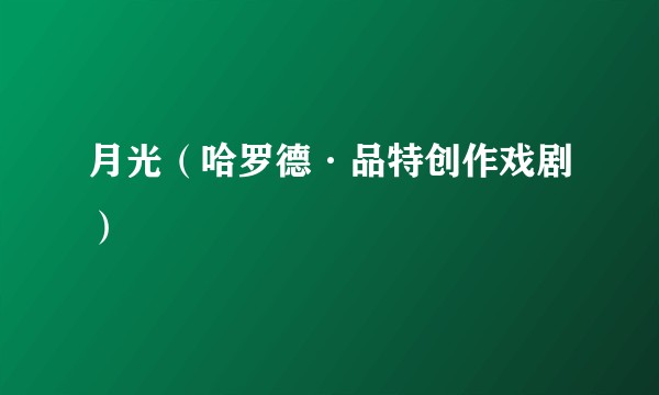 月光（哈罗德·品特创作戏剧）