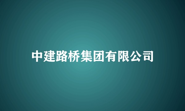 中建路桥集团有限公司