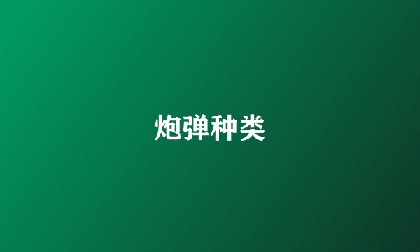 炮弹种类