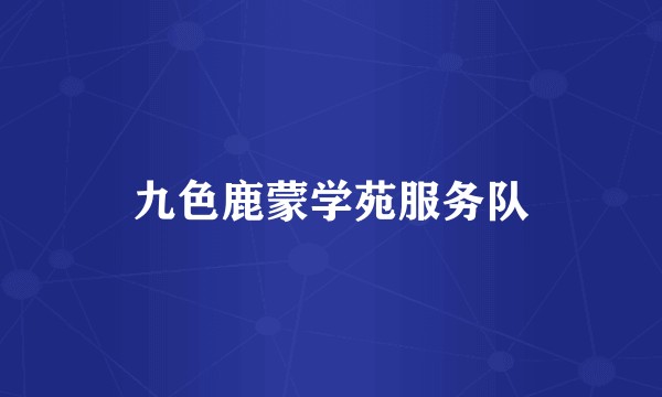 九色鹿蒙学苑服务队