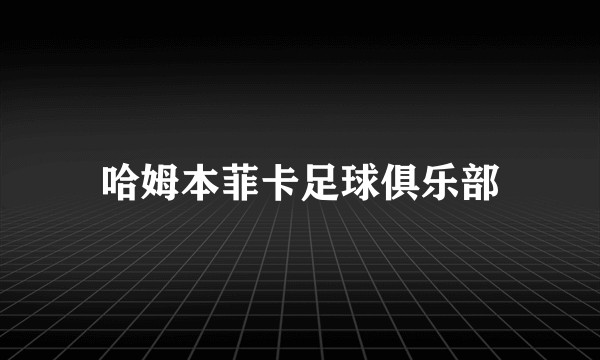 哈姆本菲卡足球俱乐部