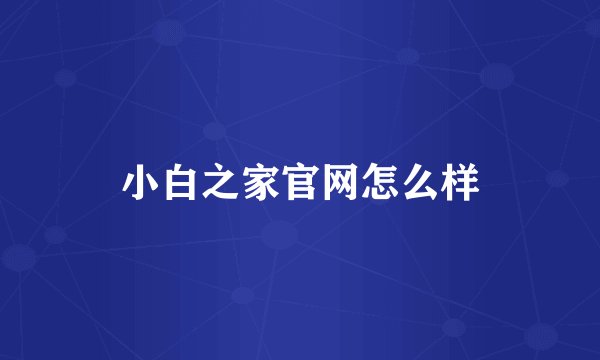小白之家官网怎么样