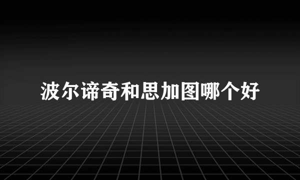波尔谛奇和思加图哪个好