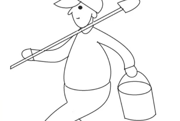 劳动节怎么画简笔画