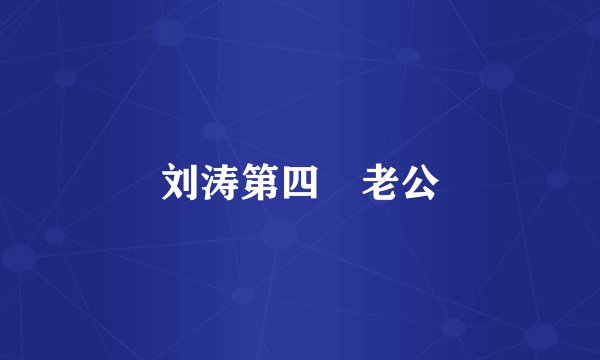 刘涛第四仼老公