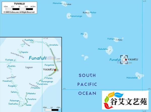 岛——图卢瓦环礁（Tuvalu Atoll）