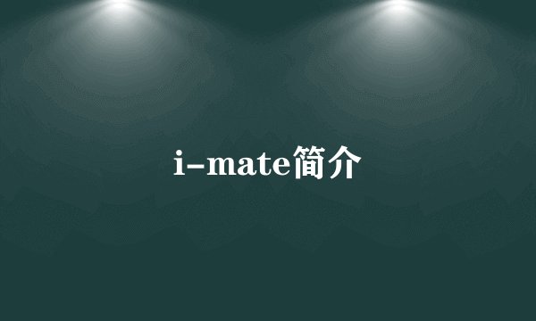 i-mate简介