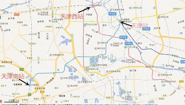 天津站,天津南,天津西,这些火车站分别在哪。。。。。。