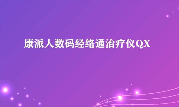 康派人数码经络通治疗仪QX