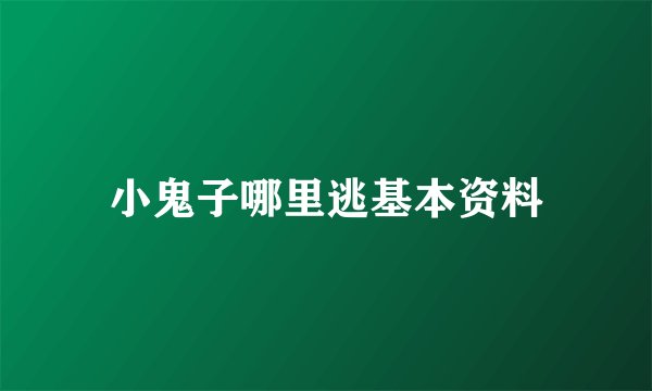 小鬼子哪里逃基本资料