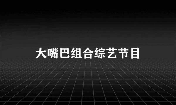 大嘴巴组合综艺节目
