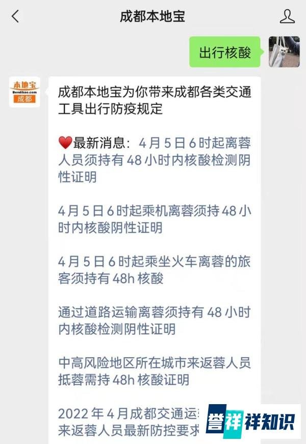 现在成都高速路口查核酸检测吗？
