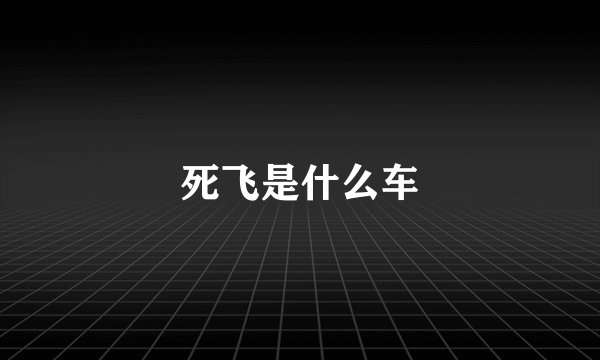 死飞是什么车