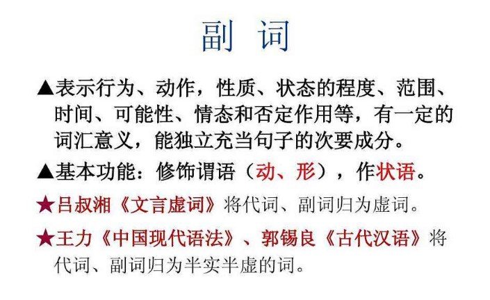 形容词 和副词的区别