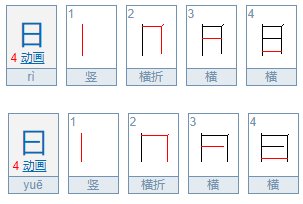 “日”和“曰”的组词有哪些？