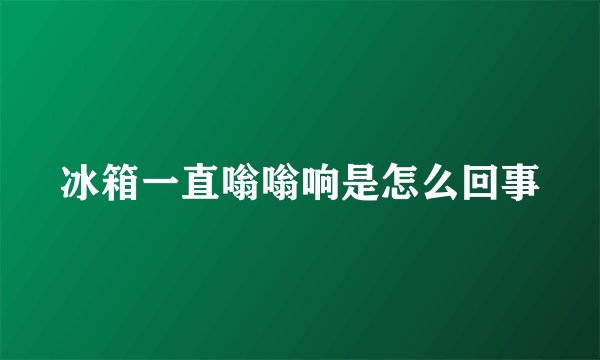冰箱一直嗡嗡响是怎么回事