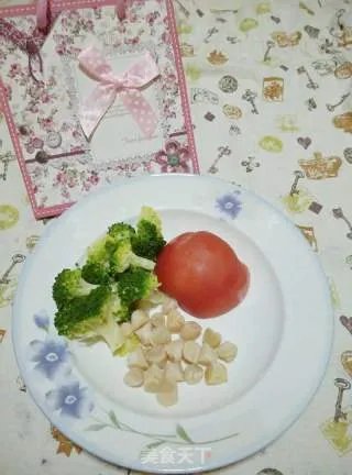 蔬菜干贝粥