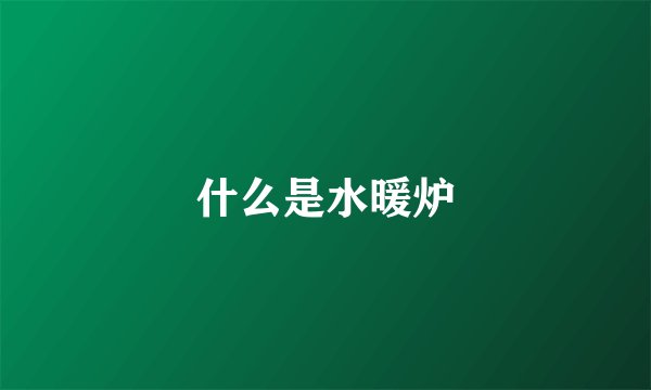 什么是水暖炉