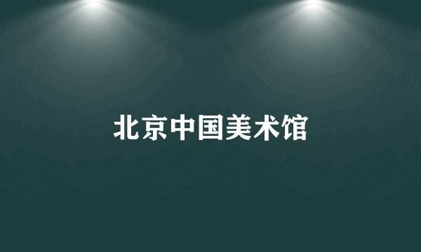 北京中国美术馆
