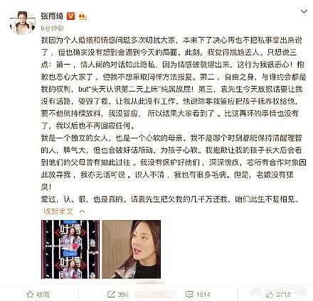 如何看待张雨绮对前夫袁巴元爆料的回应?