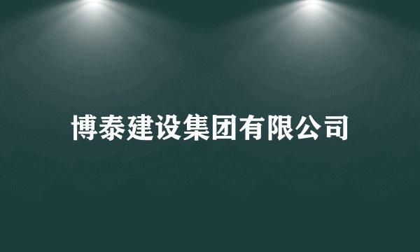 博泰建设集团有限公司