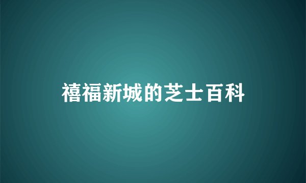 禧福新城的芝士百科
