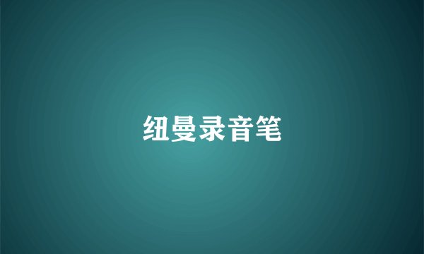 纽曼录音笔
