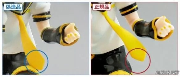 正版手办与盗版邪神大比拼 比一比就可以看出真假!