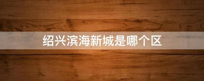 绍兴滨海新城是哪个区