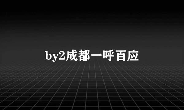 by2成都一呼百应