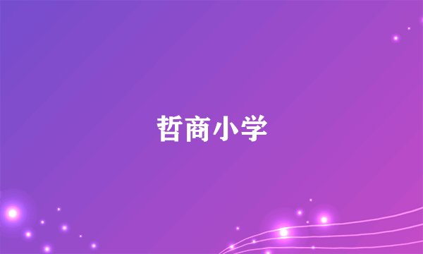 哲商小学