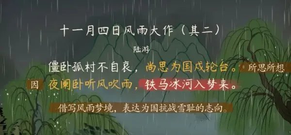 十一月四日风雨大作原文翻译