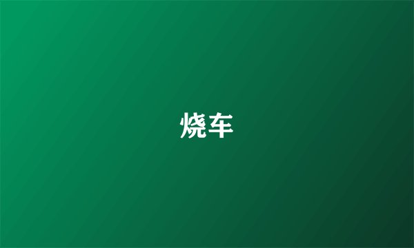 烧车