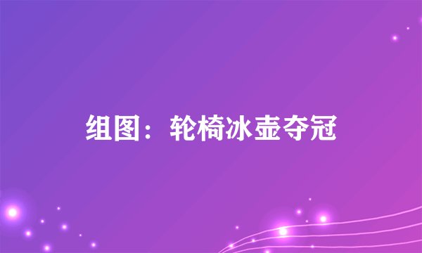 组图:轮椅冰壶夺冠