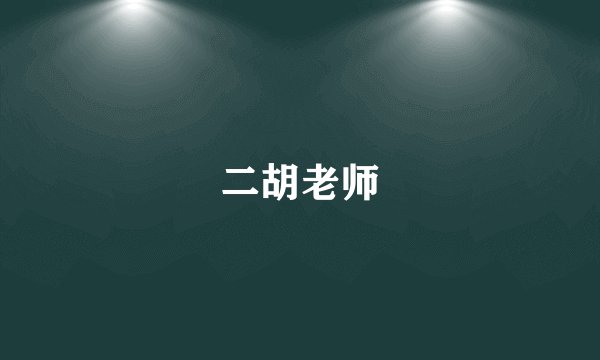 二胡老师