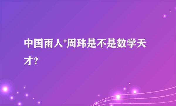 中国雨人