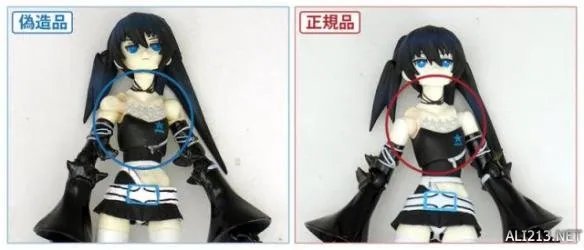 正版手办与盗版邪神大比拼 比一比就可以看出真假!