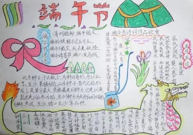 端午节手抄报内容大全2020 2020端午节手抄报写什么内容