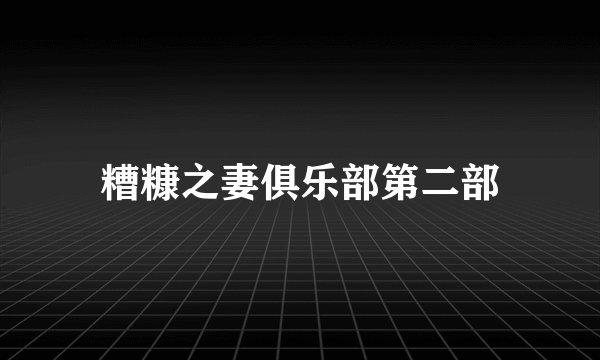 糟糠之妻俱乐部第二部