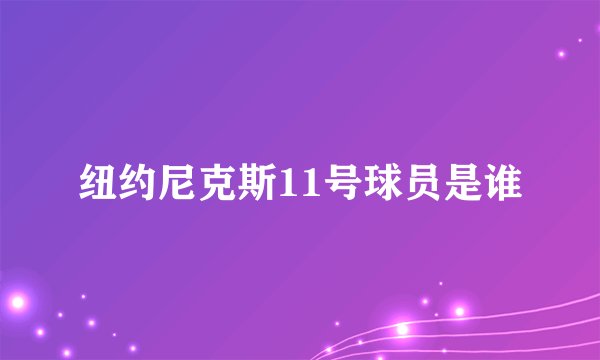 纽约尼克斯11号球员是谁